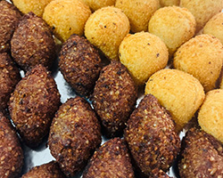 Assorted Brazilian snacks